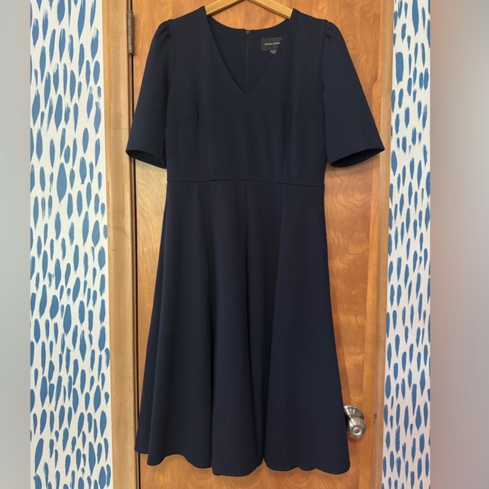 Elegant Navy Blue Dress